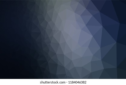 Dark BLUE vector hexagon mosaic texture. Shining colored illustration in a Brand new style. The textured pattern can be used for background.