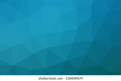 Dark BLUE vector hexagon mosaic texture. Colorful illustration in abstract style with gradient. The elegant pattern can be used as part of a brand book.