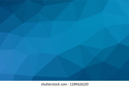 Dark BLUE vector hexagon mosaic texture. Creative illustration in halftone style with gradient. The textured pattern can be used for background.