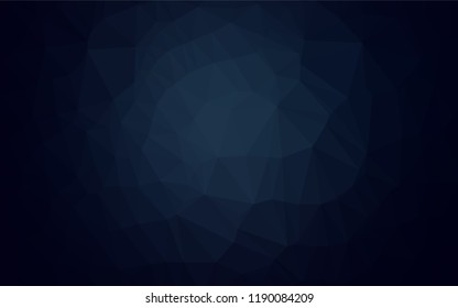 Dark BLUE vector hexagon mosaic texture. Modern geometrical abstract illustration with gradient. The template can be used as a background for cell phones.