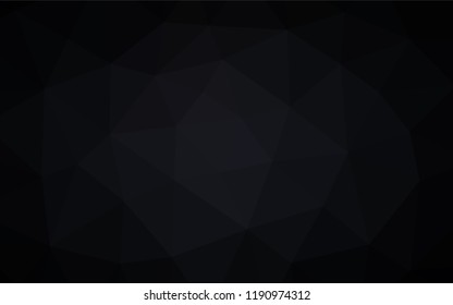 Dark BLUE vector hexagon mosaic cover. Modern geometrical abstract illustration with gradient. A completely new design for your business.