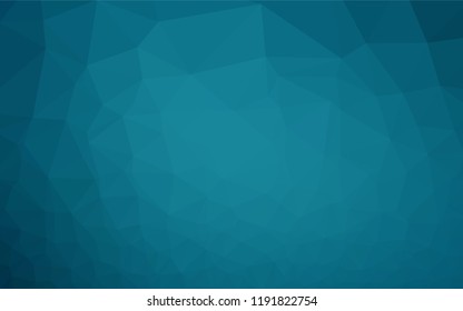 Dark BLUE vector hexagon mosaic texture. An elegant bright illustration with gradient. A completely new design for your business.