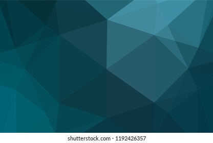Dark BLUE vector hexagon mosaic texture. Colorful illustration in abstract style with gradient. The elegant pattern can be used as part of a brand book.
