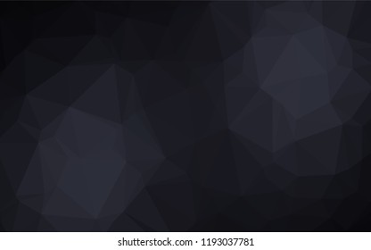 Dark BLUE vector hexagon mosaic template. Colorful illustration in abstract style with gradient. Brand new style for your business design.
