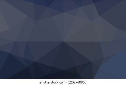 Dark BLUE vector hexagon mosaic template. A completely new color illustration in a vague style. Brand new design for your business.