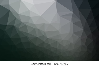 Dark BLUE vector hexagon mosaic cover. Shining colored illustration in a Brand new style. The polygonal design can be used for your web site.