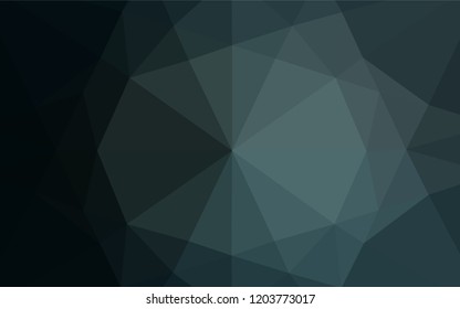 Dark BLUE vector hexagon mosaic texture. A completely new color illustration in a vague style. Triangular pattern for your business design.