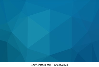 Dark BLUE vector hexagon mosaic texture. Colorful abstract illustration with gradient. The textured pattern can be used for background.