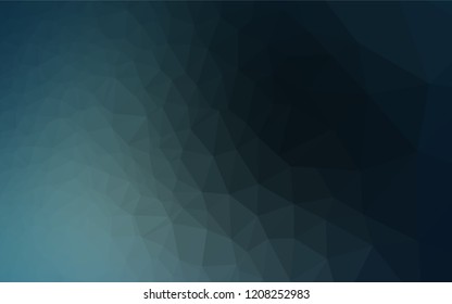Dark BLUE vector hexagon mosaic texture. A completely new color illustration in a vague style. The completely new template can be used for your brand book.
