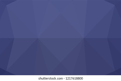 Dark BLUE vector hexagon mosaic texture. Creative illustration in halftone style with gradient. Triangular pattern for your business design.