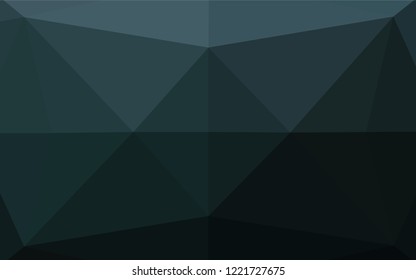 Dark BLUE vector hexagon mosaic texture. A sample with polygonal shapes. The completely new template can be used for your brand book.