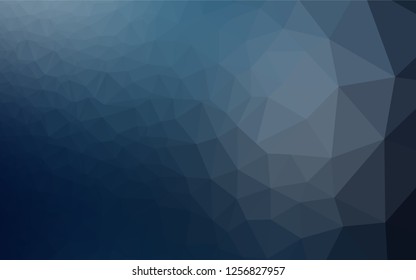 Dark BLUE vector hexagon mosaic texture. A vague abstract illustration with gradient. The completely new template can be used for your brand book.
