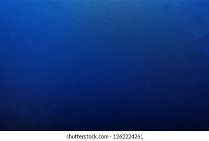 Dark BLUE vector hexagon mosaic texture. Modern geometrical abstract illustration with gradient. A completely new template for your business design.