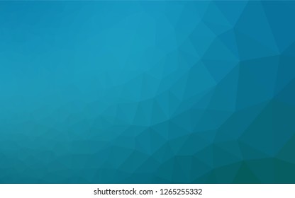 Dark BLUE vector hexagon mosaic texture. A sample with polygonal shapes. Brand new design for your business.