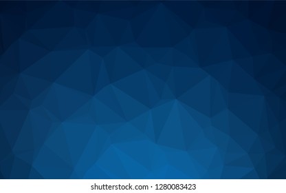 Dark BLUE vector hexagon mosaic texture. Brand new colored illustration in blurry style with gradient. Brand new style for your business design.