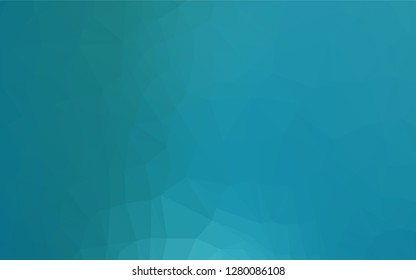 Dark BLUE vector hexagon mosaic cover. Brand new colored illustration in blurry style with gradient. The textured pattern can be used for background.