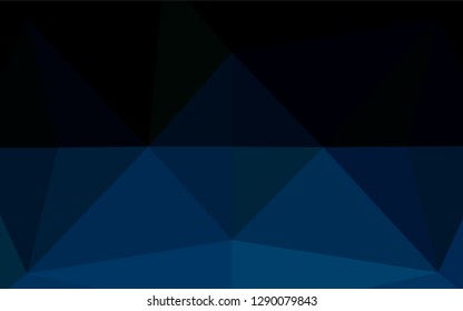 Dark BLUE vector hexagon mosaic texture. Colorful abstract illustration with gradient. Brand new design for your business.