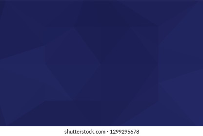 Dark BLUE vector hexagon mosaic texture. A vague abstract illustration with gradient. A completely new design for your business.