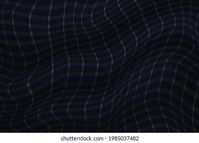 Dark blue vector illustration wave pattern Stripes or grid patterns that resemble waves or water surfaces