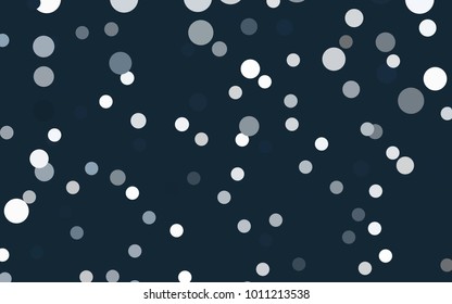 Dark BLUE vector illustration, which consist of circles.
