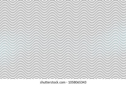 Dark BLUE vector illustration which consist of circles. Dotted gradient design for your business. Creative geometric background in halftone style with colored spots.