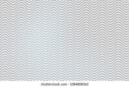 Dark BLUE vector illustration which consist of circles. Dotted gradient design for your business. Creative geometric background in halftone style with colored spots.