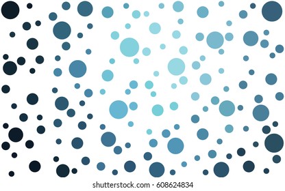 DARK BLUE vector illustration which consist of circles. Dotted gradient design for your business. Creative geometric background in halftone style with colored spots.