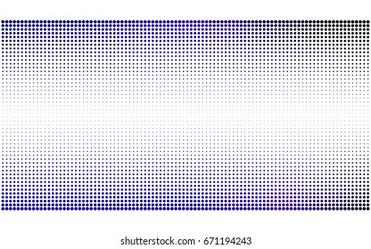 DARK BLUE vector illustration which consist of circles. Dotted gradient design for your business. Creative geometric background in halftone style with colored spots.