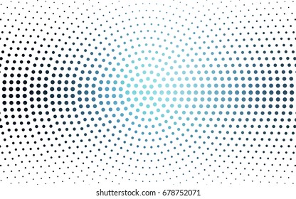 DARK BLUE vector illustration which consist of circles. Dotted gradient design for your business. Creative geometric background in halftone style with colored spots.