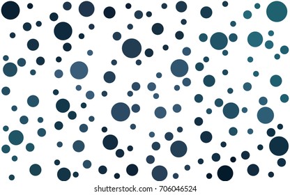 DARK BLUE vector illustration which consist of circles. Dotted gradient design for your business. Creative geometric background in halftone style with colored spots.