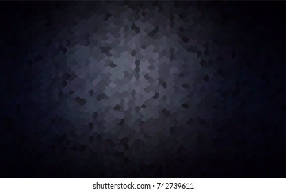 Dark BLUE vector illustration which consist of circles. Dotted gradient design for your business. Creative geometric background in halftone style with colored spots.