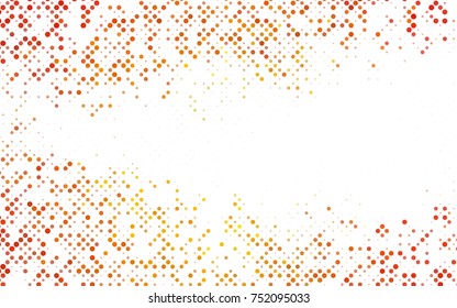 Dark BLUE vector illustration which consist of circles. Dotted gradient design for your business. Creative geometric background in halftone style with colored spots.