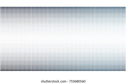 DARK BLUE vector illustration which consist of circles. Dotted gradient design for your business. Creative geometric background in halftone style with colored spots.