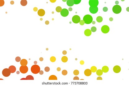 Dark BLUE vector illustration which consist of circles. Dotted gradient design for your business. Creative geometric background in halftone style with colored spots.