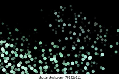 Dark BLUE vector illustration which consist of circles. Dotted gradient design for your business. Creative geometric background in halftone style with colored spots.