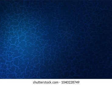 Dark BLUE vector indian curved template. A completely new color illustration in doodle style. A completely new template for your business design.