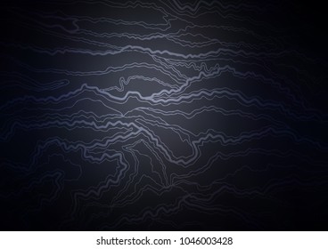 Dark BLUE vector indian curved template. Ethnic elegant natural pattern with gradient. A completely new design for your business.