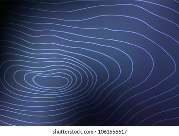 Dark BLUE vector indian curved template. Decorative shining illustration with doodles on abstract template. The pattern can be used for wallpapers and coloring books.