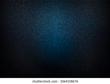 Dark BLUE vector indian curved background. Decorative shining illustration with doodles on abstract template. Hand painted design for web, leaflet, textile.