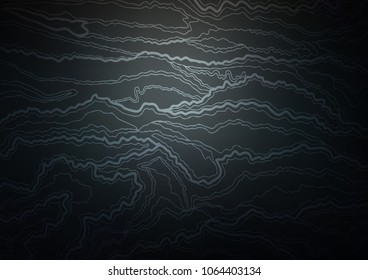 Dark BLUE vector indian curved background. Brand-new colored illustration in blurry style with doodles. Hand painted design for web, wrapping, wallpaper.