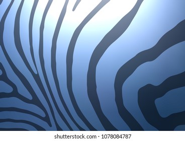 Dark BLUE vector indian curved background. A completely new color illustration in doodle style. The doodle design can be used for your web site.