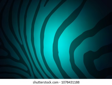 Dark BLUE vector indian curved texture. Creative illustration in blurred style with doodles and Zen tangles. The completely new template can be used for your brand book.