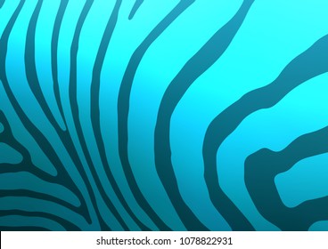 Dark BLUE vector indian curved pattern. Creative illustration in blurred style with doodles and Zen tangles. The pattern can be used for coloring books and pages for kids.