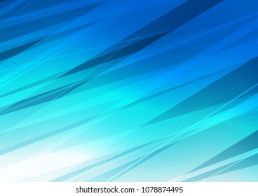 Dark BLUE vector indian curved template. Colorful illustration in abstract style with doodles and Zen tangles. The best blurred design for your business.
