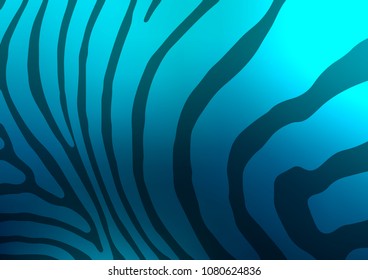 Dark BLUE vector indian curved background. A vague abstract illustration with doodles in Indian style. The doodle design can be used for your web site.