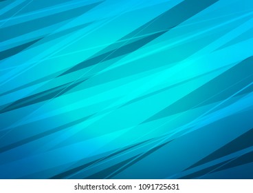 Dark BLUE vector indian curved pattern. Shining colored illustration with doodles in Zen tangle style. The pattern can be used for coloring books and pages for kids.