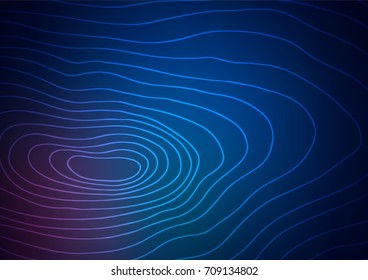 Dark BLUE vector indian curved texture. Colorful illustration in abstract style with zentangles. The best blurred design for your business.