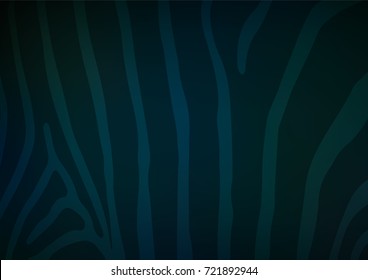 Dark BLUE vector indian curved background. A completely new color illustration in doodle style. The pattern can be used for coloring books and pages for kids.