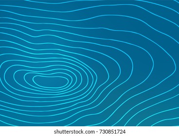 Dark BLUE vector indian curved pattern. Brand-new colored illustration in blurry style with doodles. A completely new design for your business.