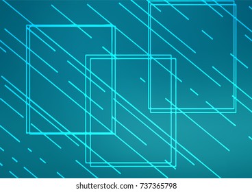 Dark BLUE vector indian curved texture. Doodles on blurred abstract background with gradient. The template can be used as a background for cell phones.